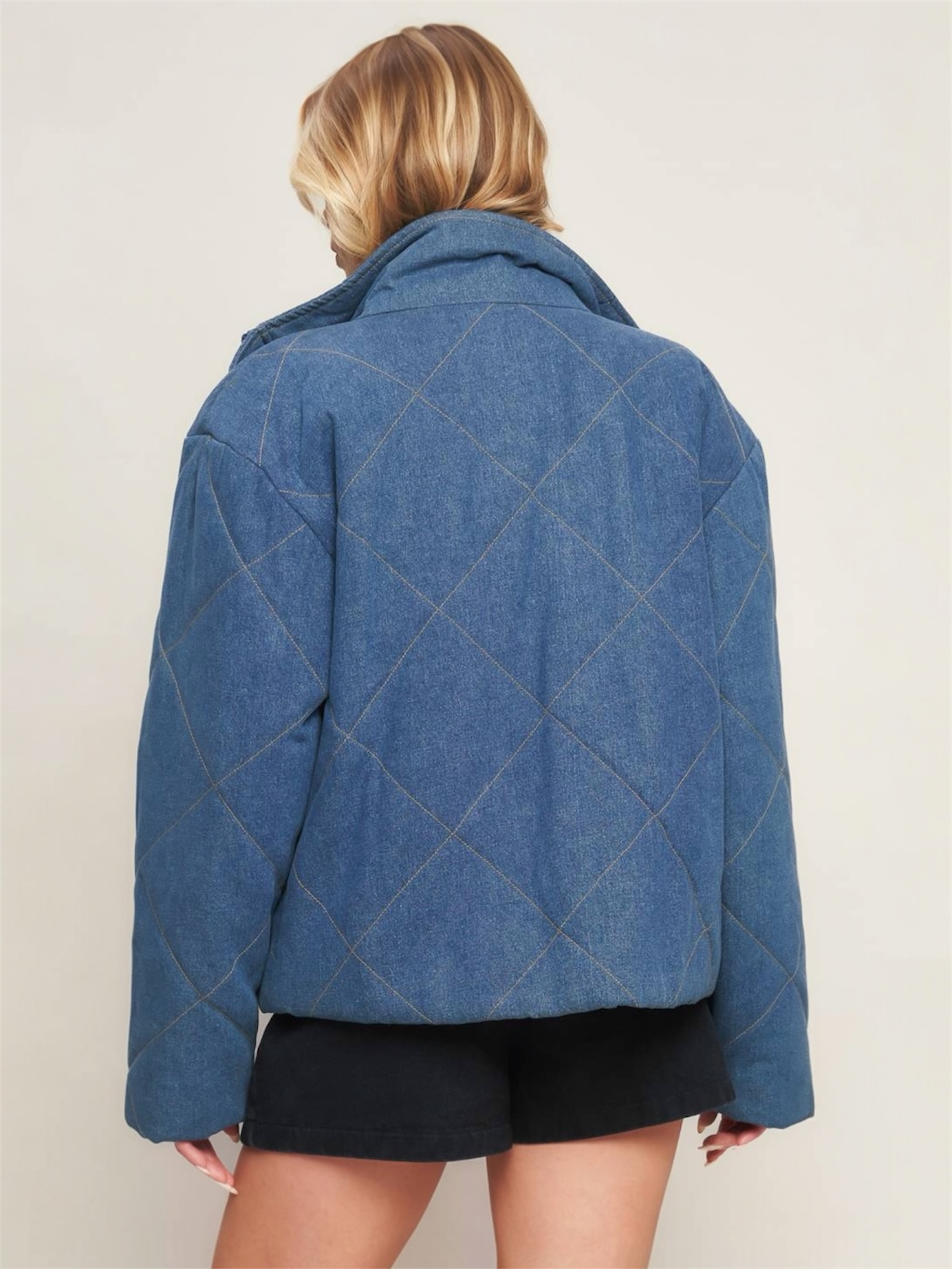 Sonia Denim Quilted Jacket