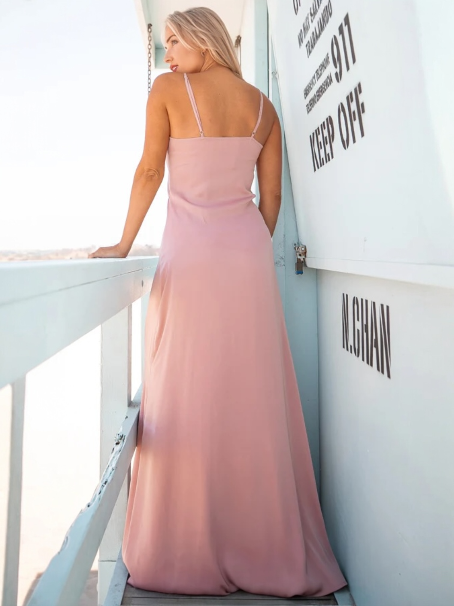 Camile Woven Mauve Dress