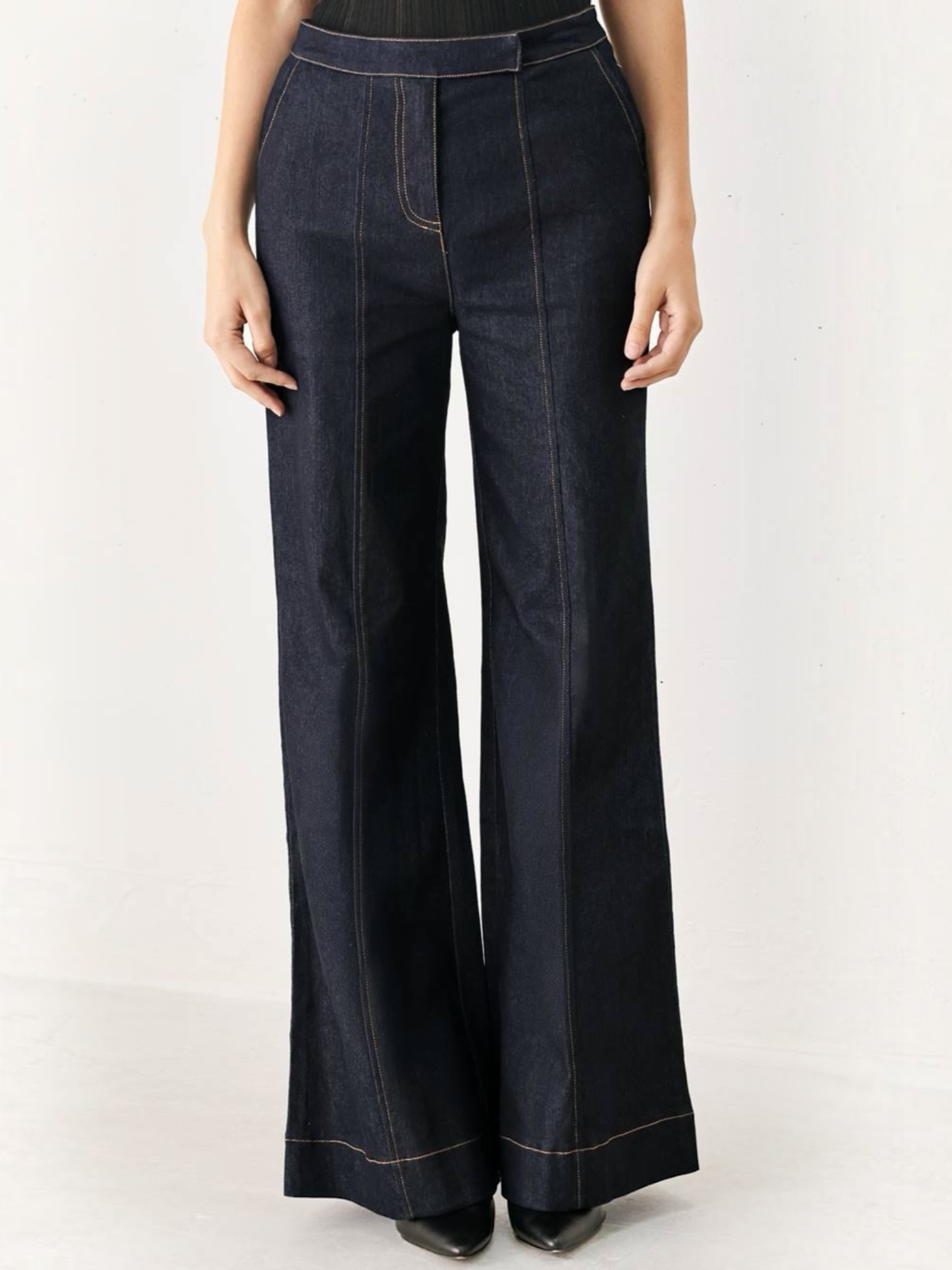 Clarissa Top &amp; Pants Denim Set