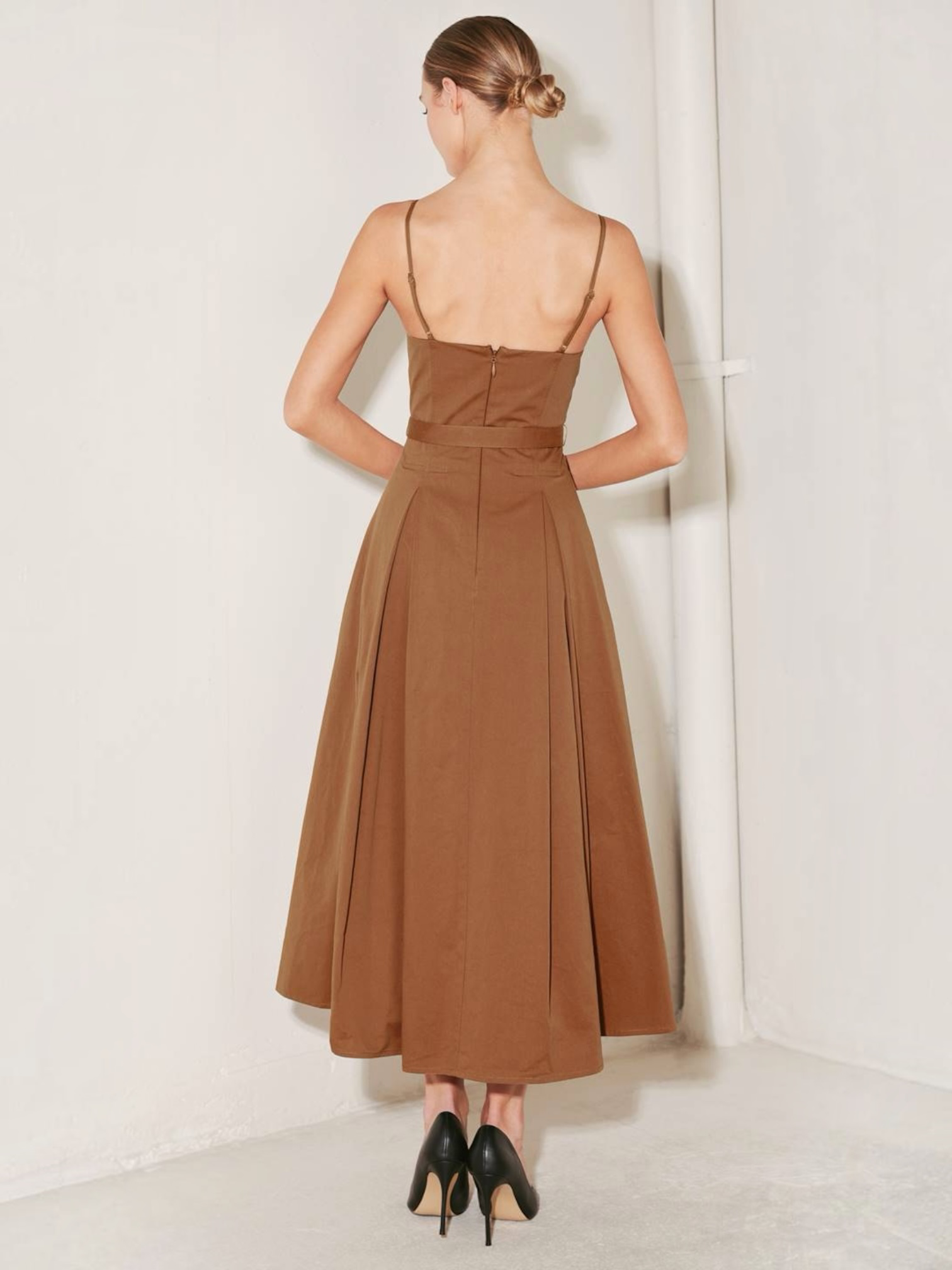 Eloise Woven Midi Dress