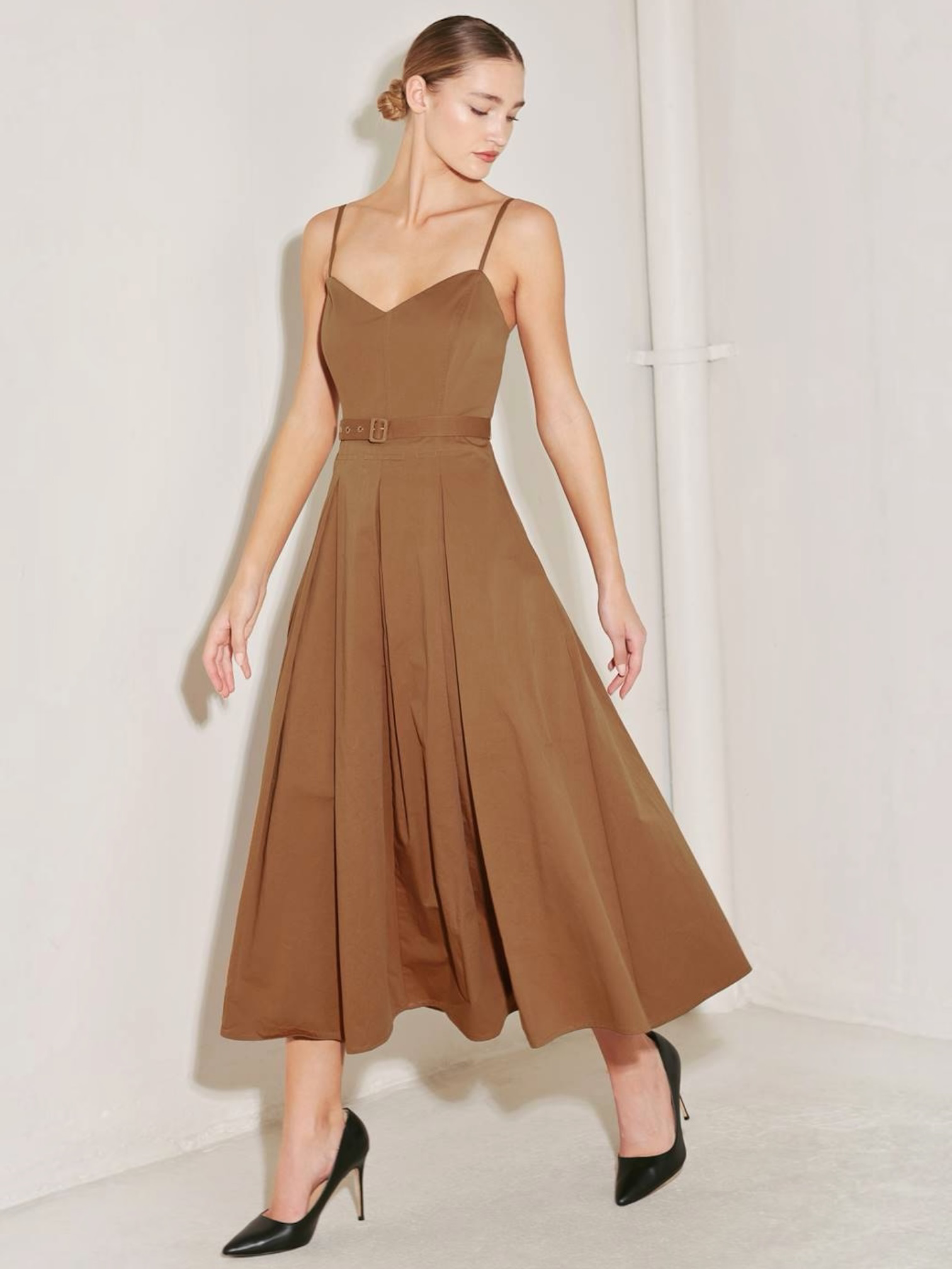 Eloise Woven Midi Dress