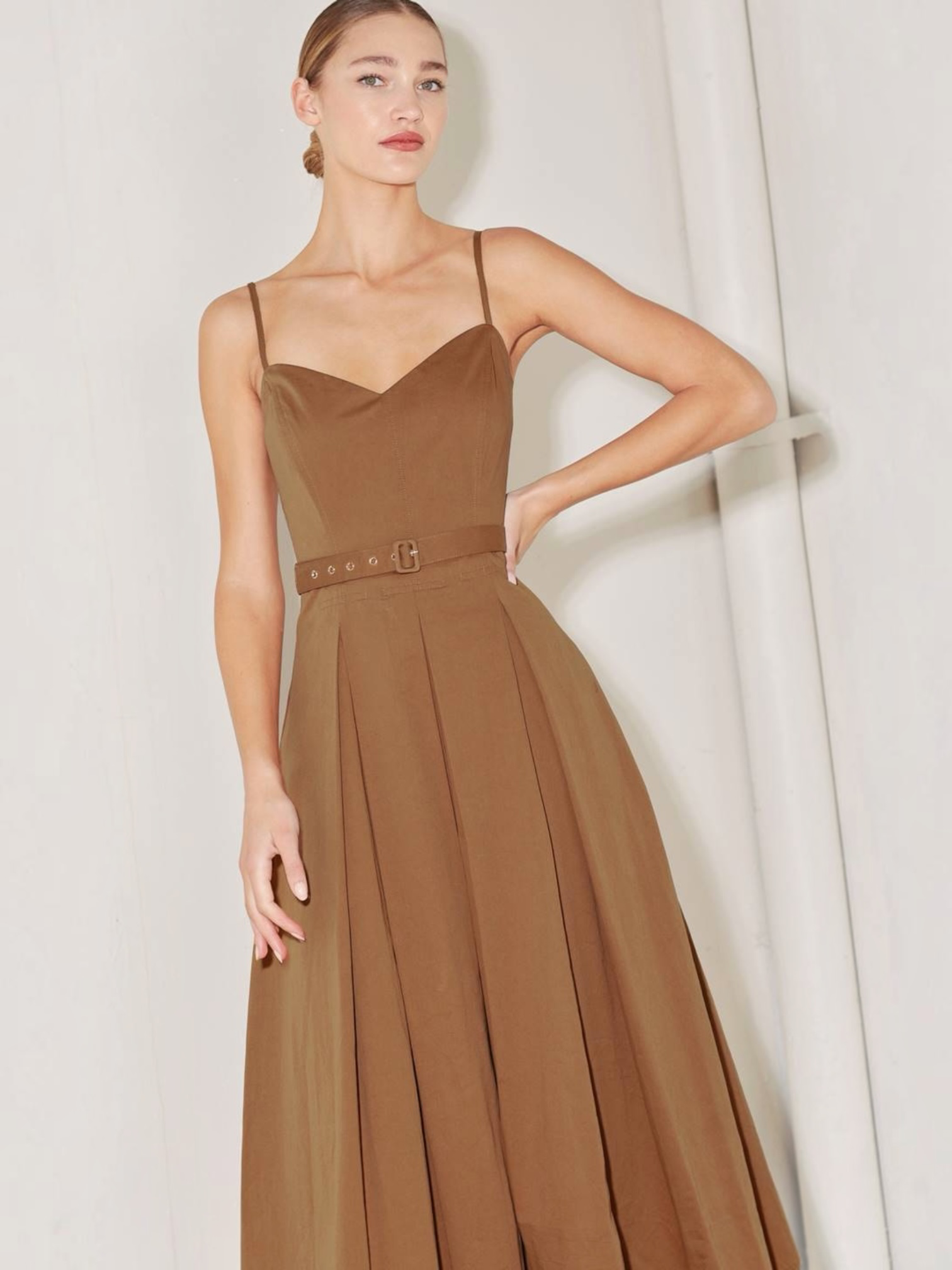 Eloise Woven Midi Dress