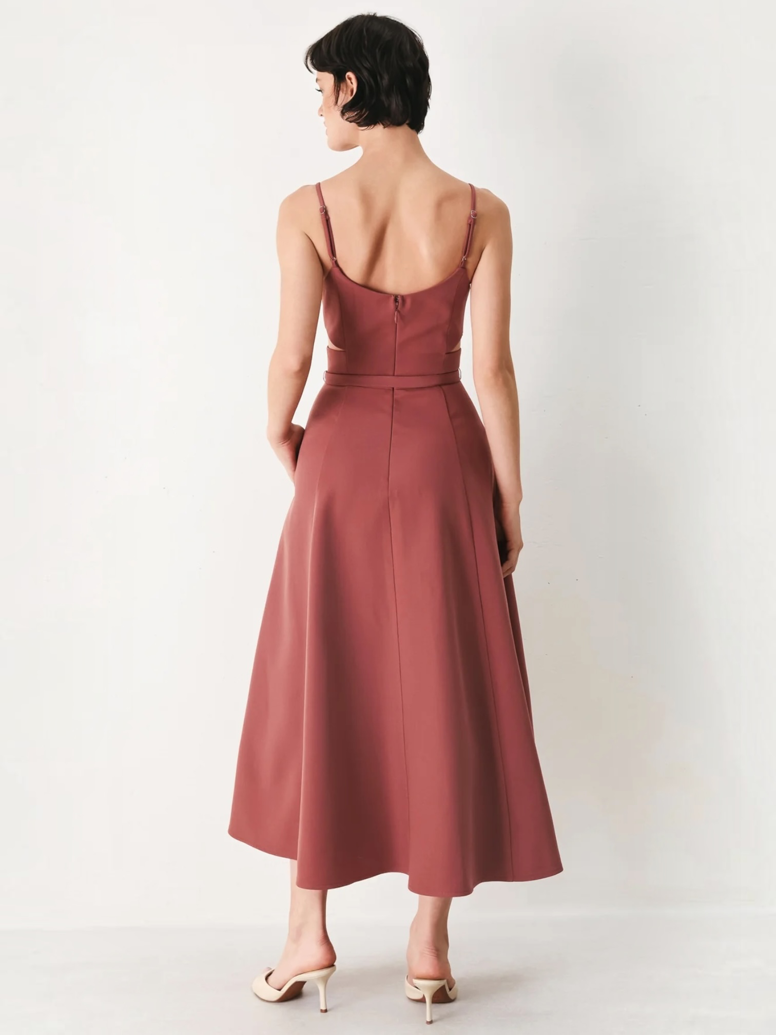 Anne Woven Midi Dress