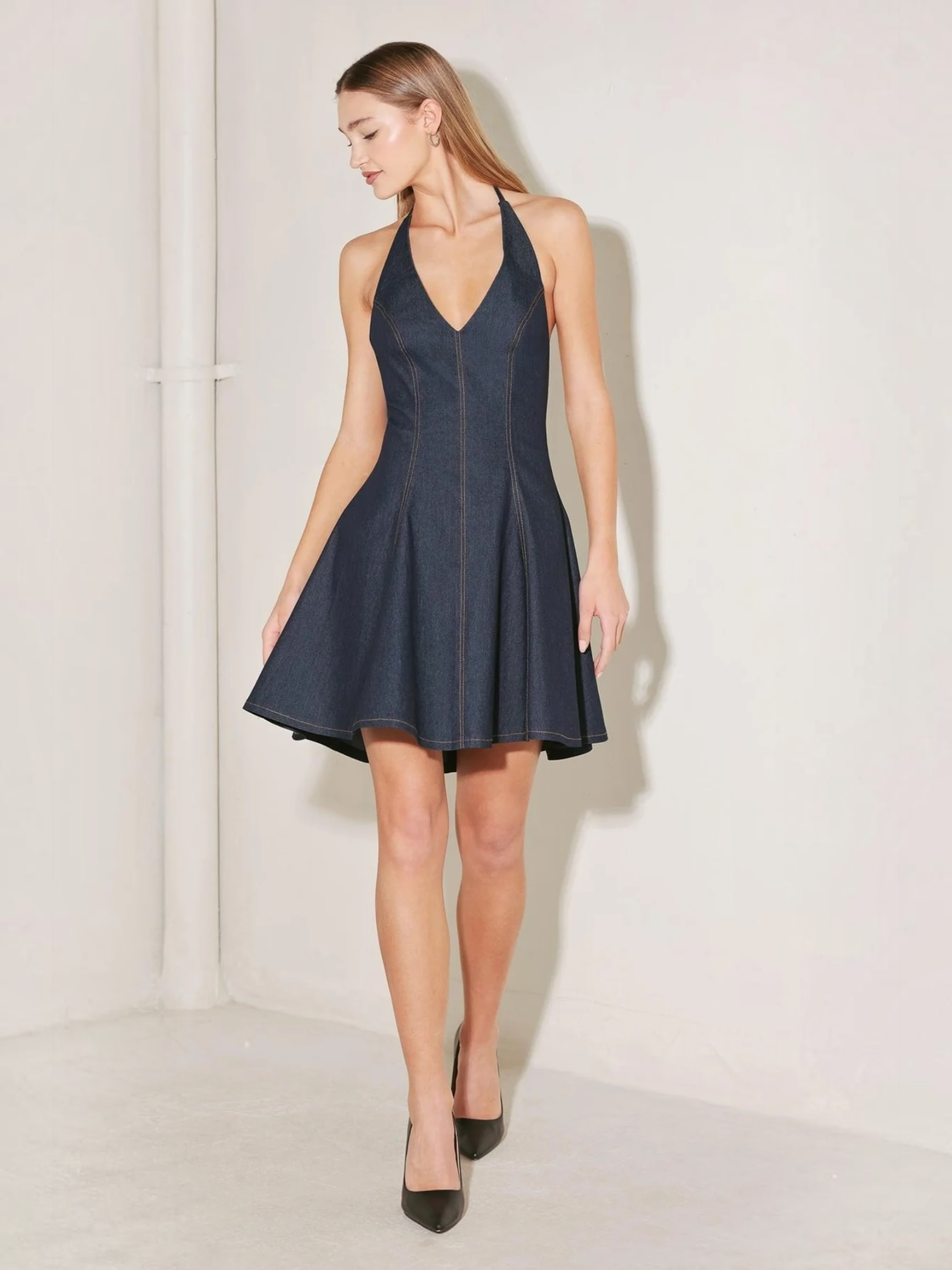 Cindy Denim Mini Dress