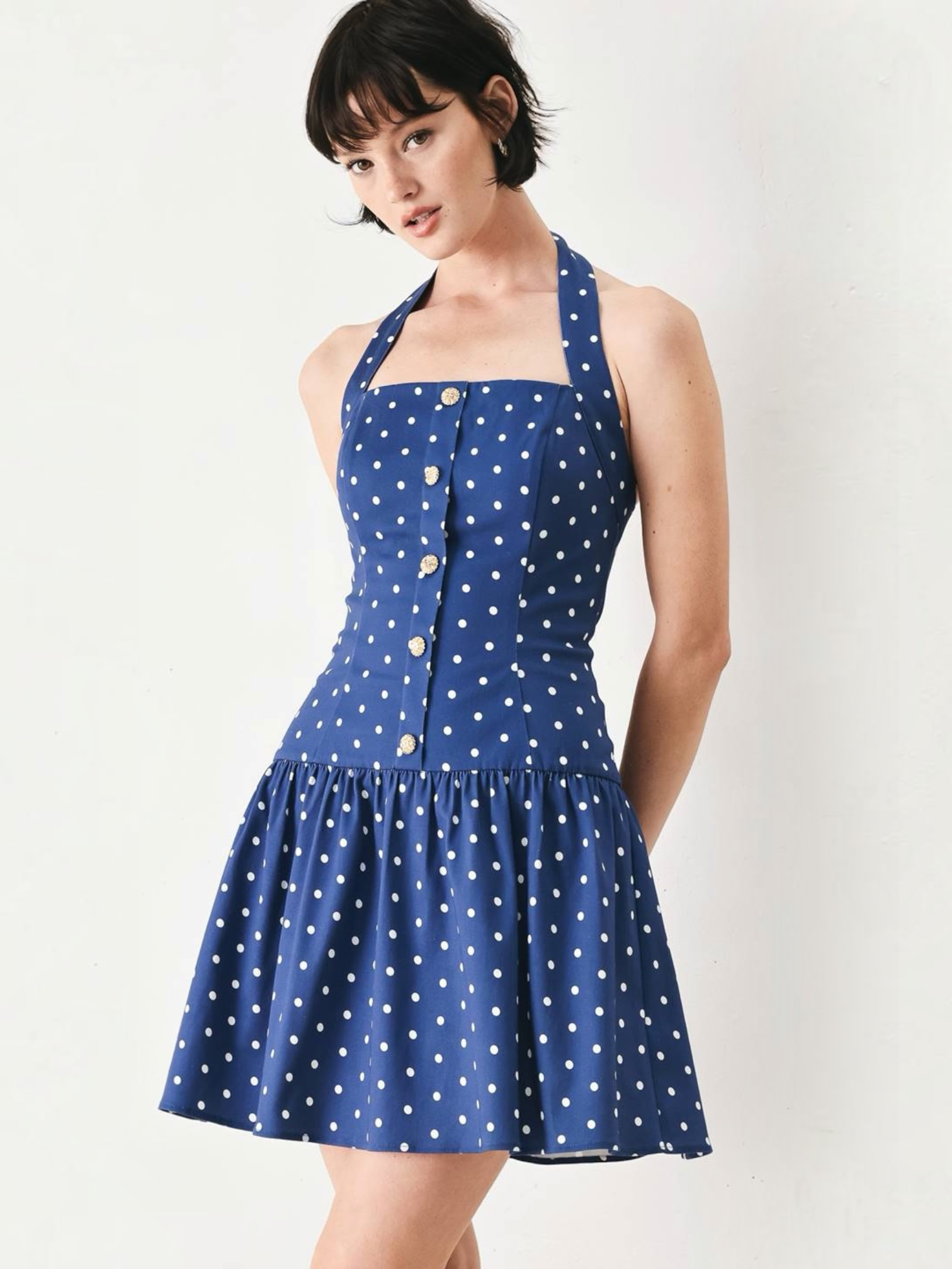 Elle Woven Midi Dress