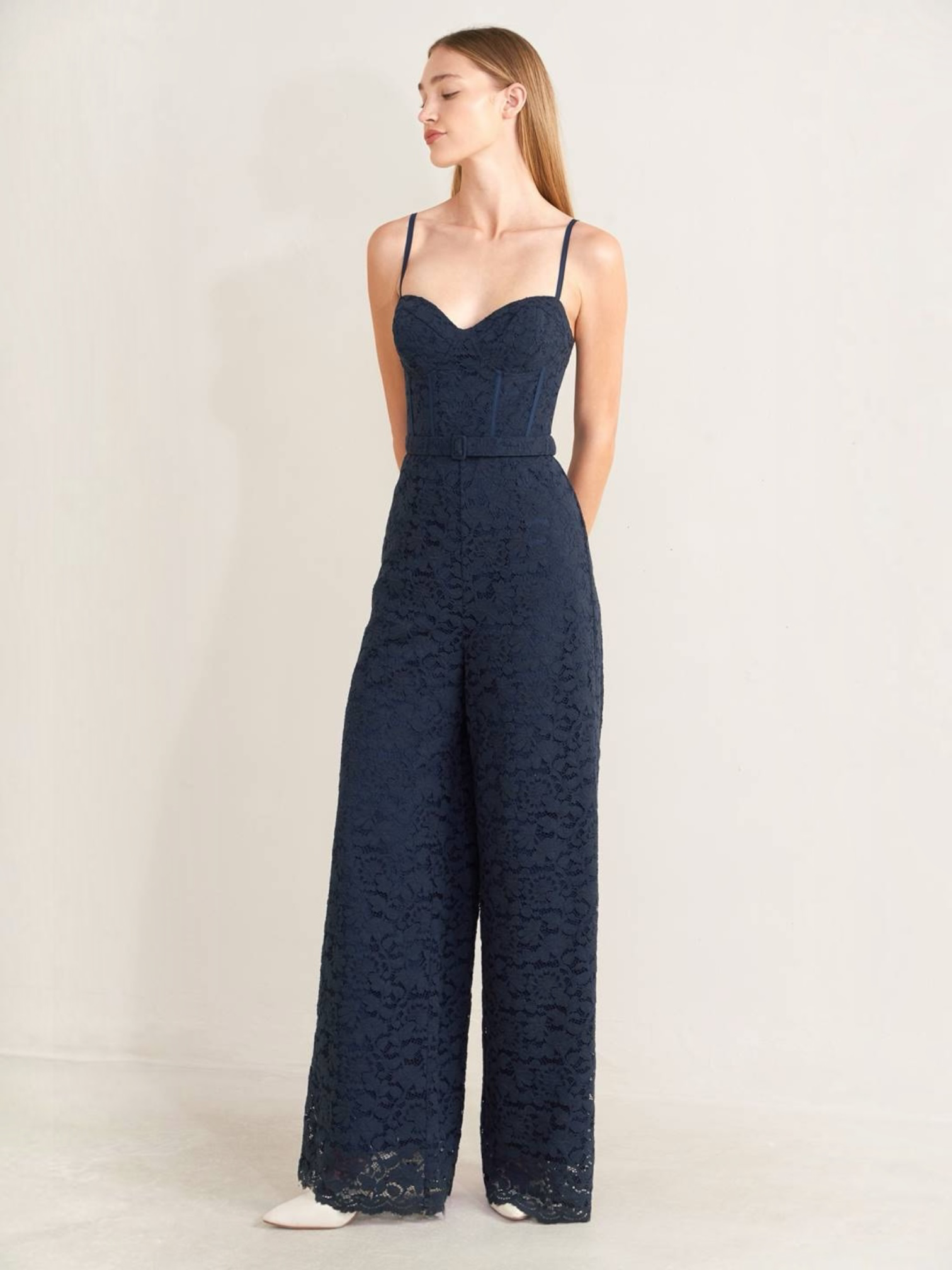 Rocio Woven Lace Jumpsuit