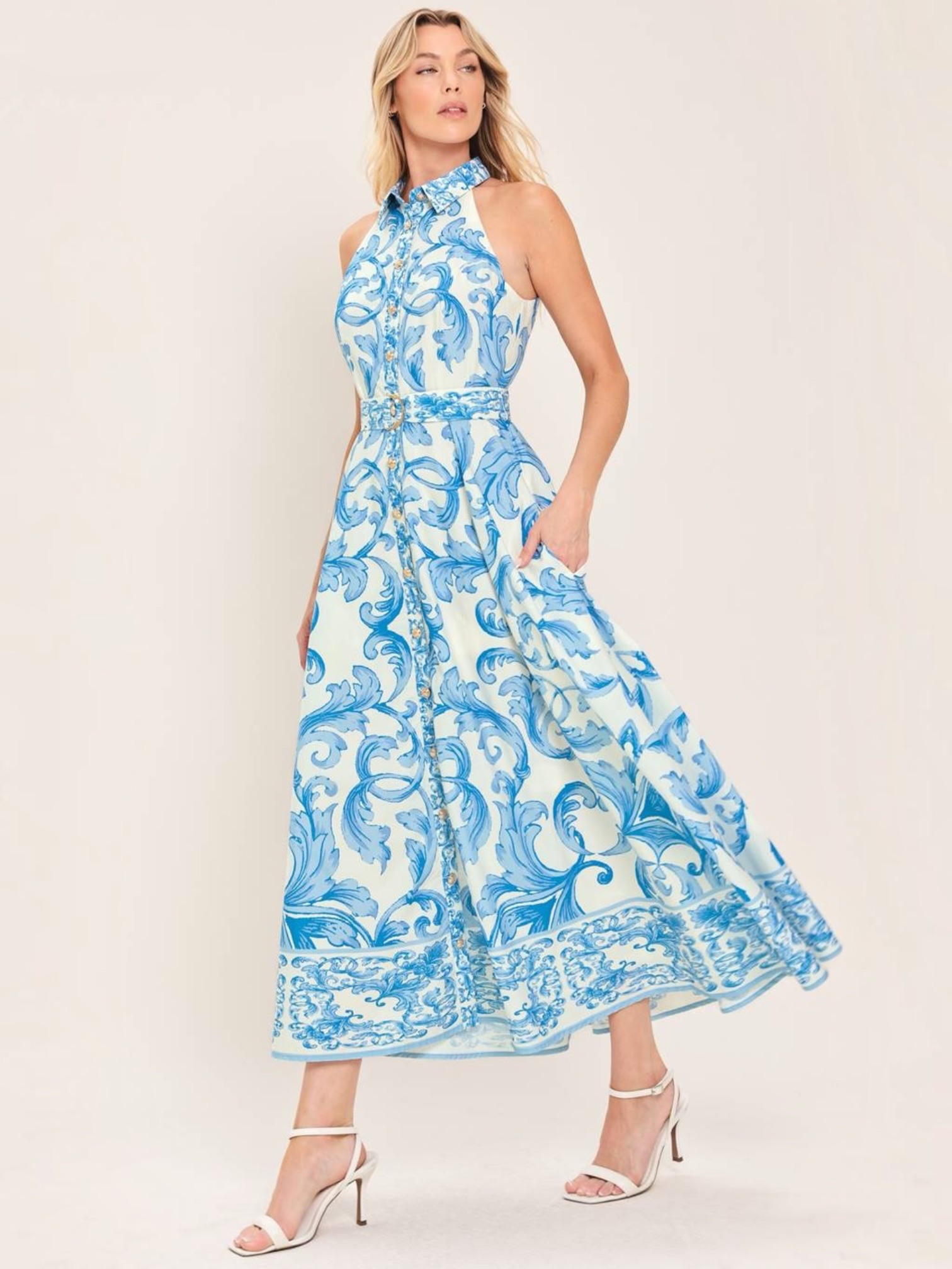 Rossana Woven Maxi Dress