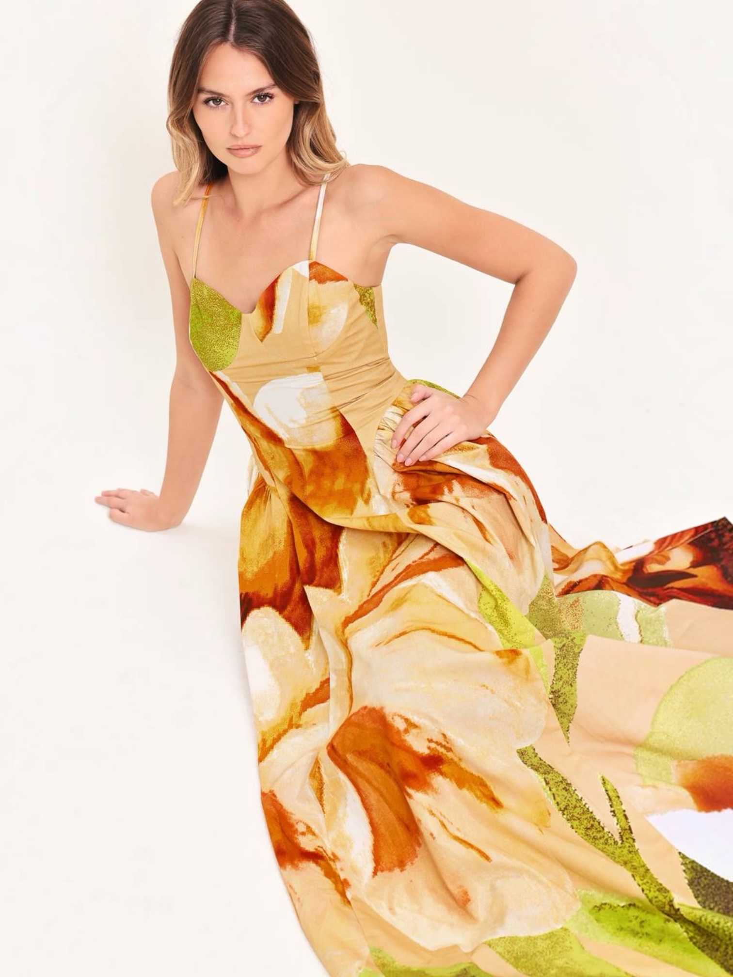 Lorena Woven Maxi Dress