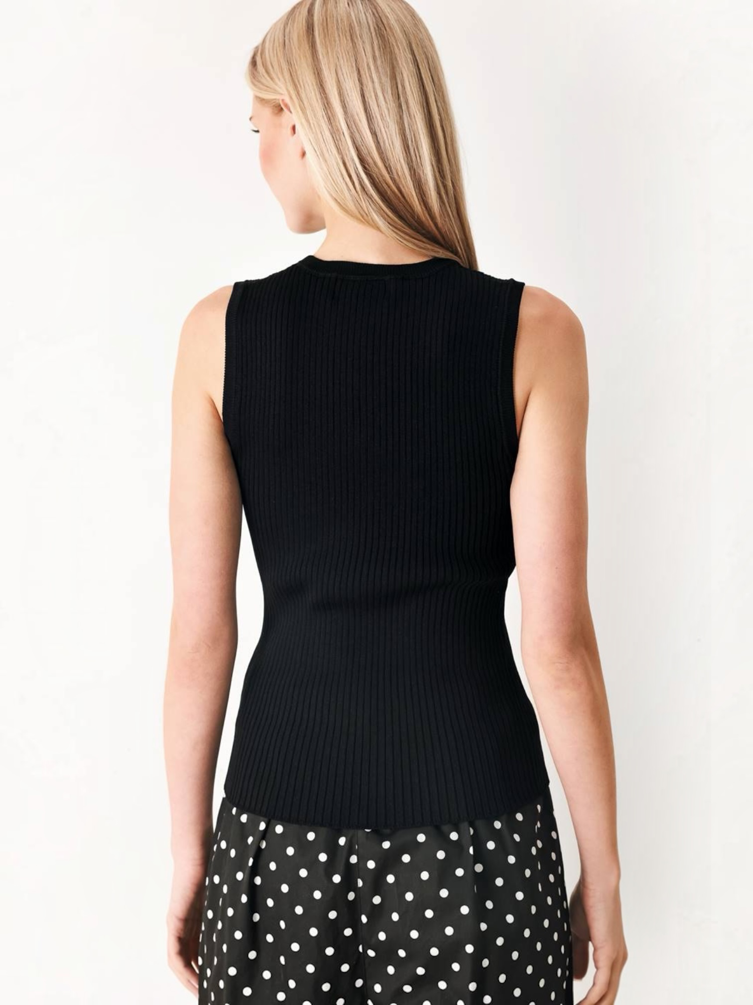 Julie Sweater Knit Black Top