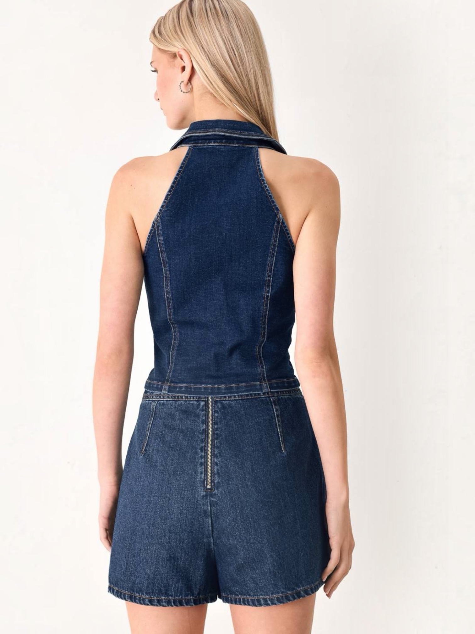Thiana Top &amp; Skort 2 Piece Denim Set