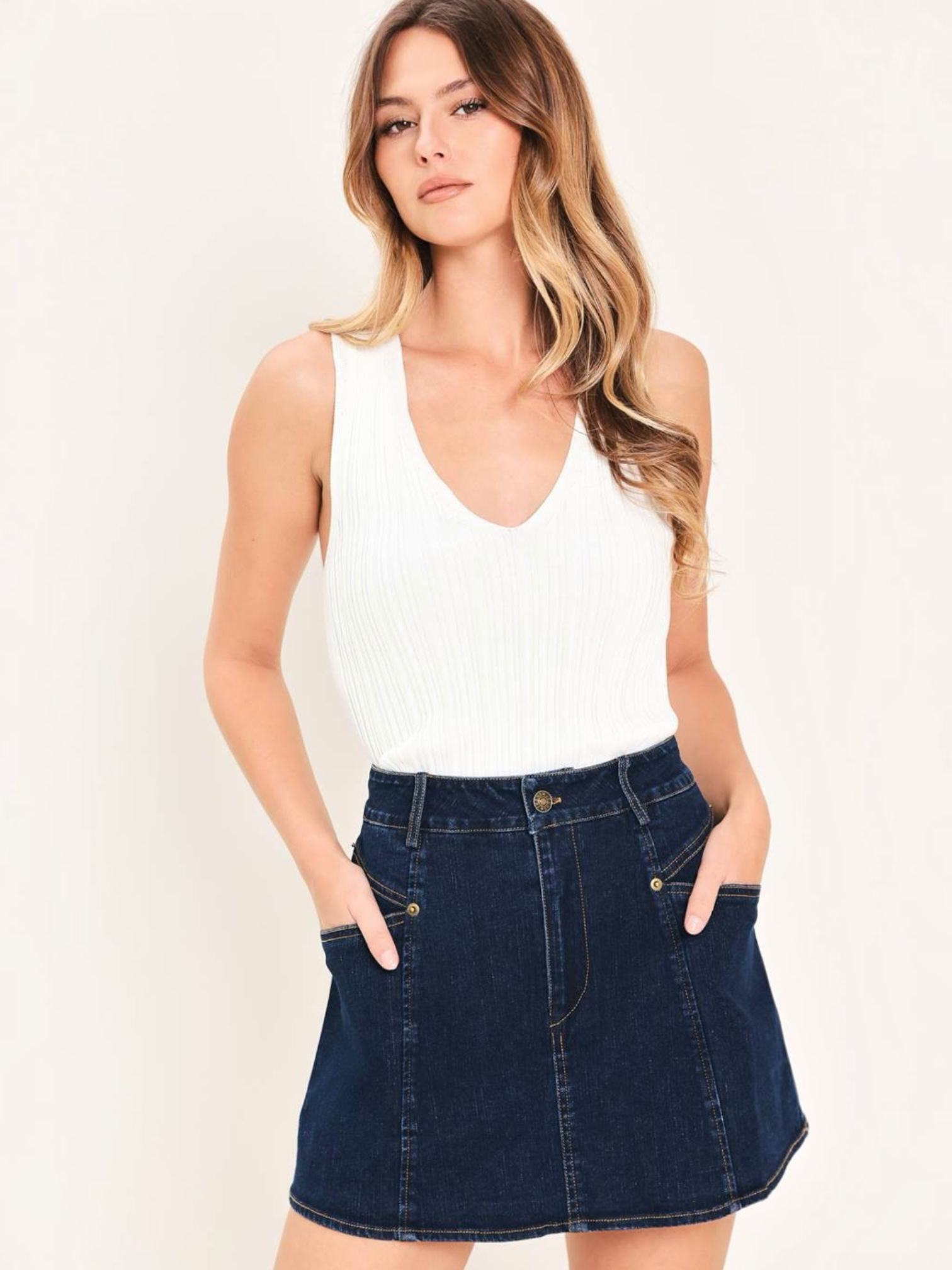 Daniella Denim Skort