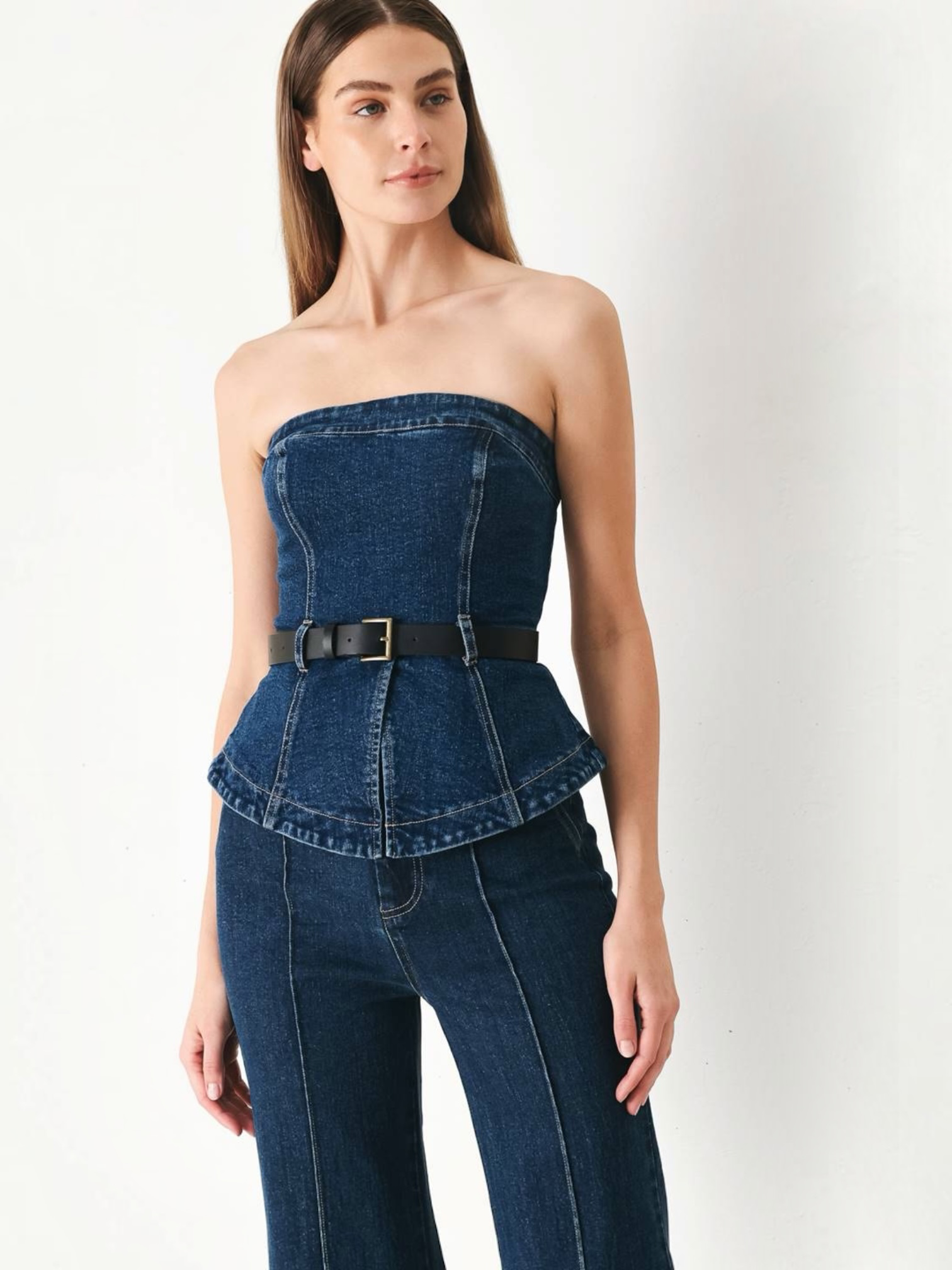 Sophia Top &amp; Pants Denim Set