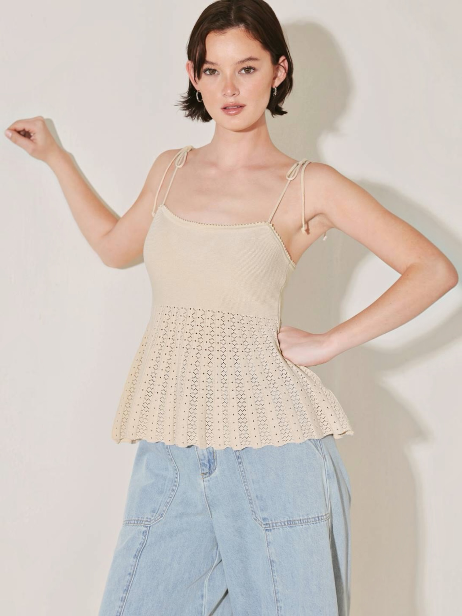 Ximena Woven Knit Top