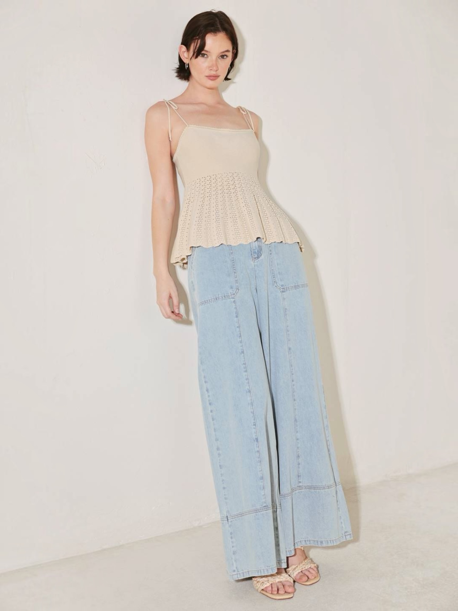 Ximena Woven Knit Top