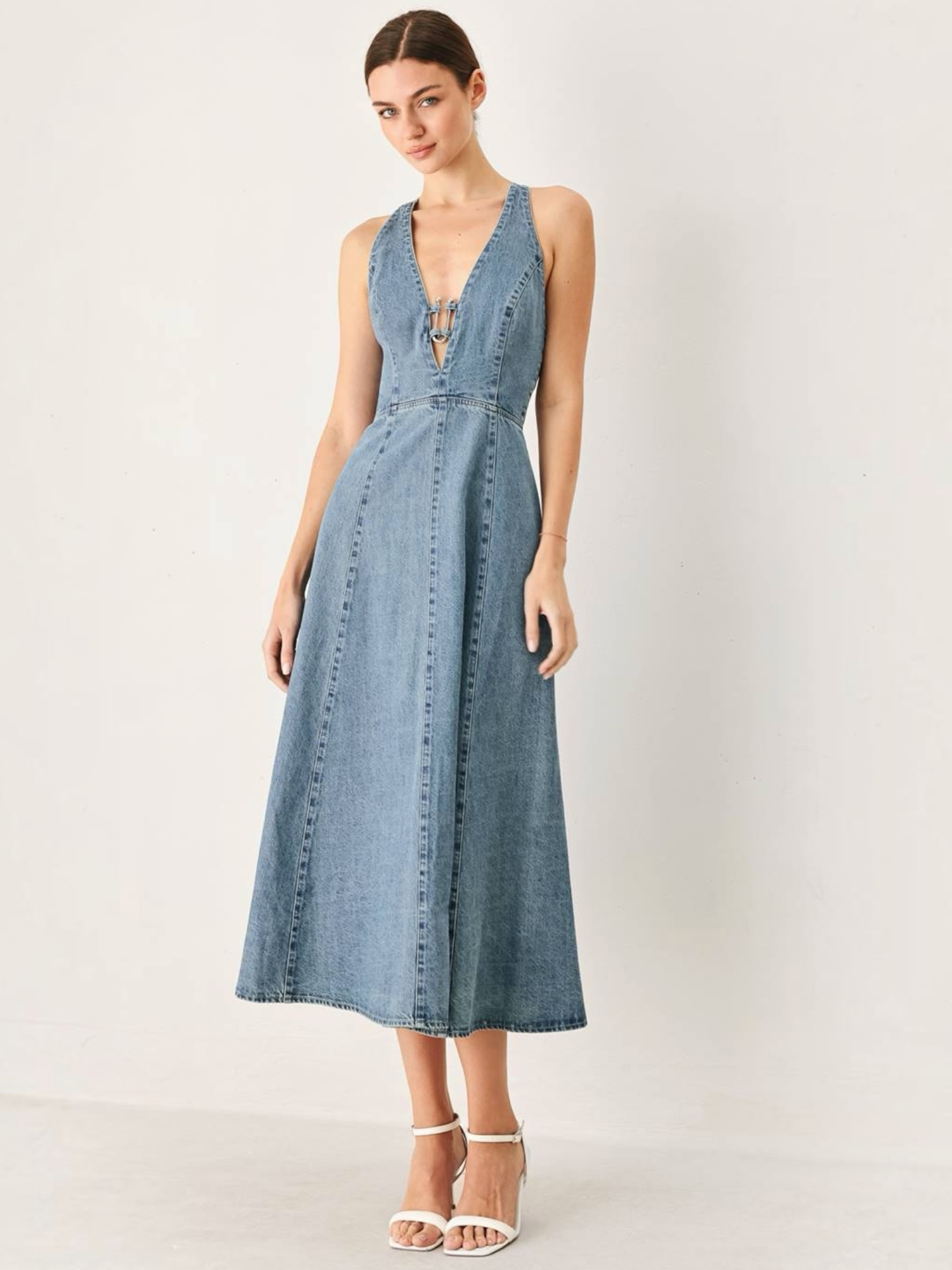 Candice Denim Midi Dress
