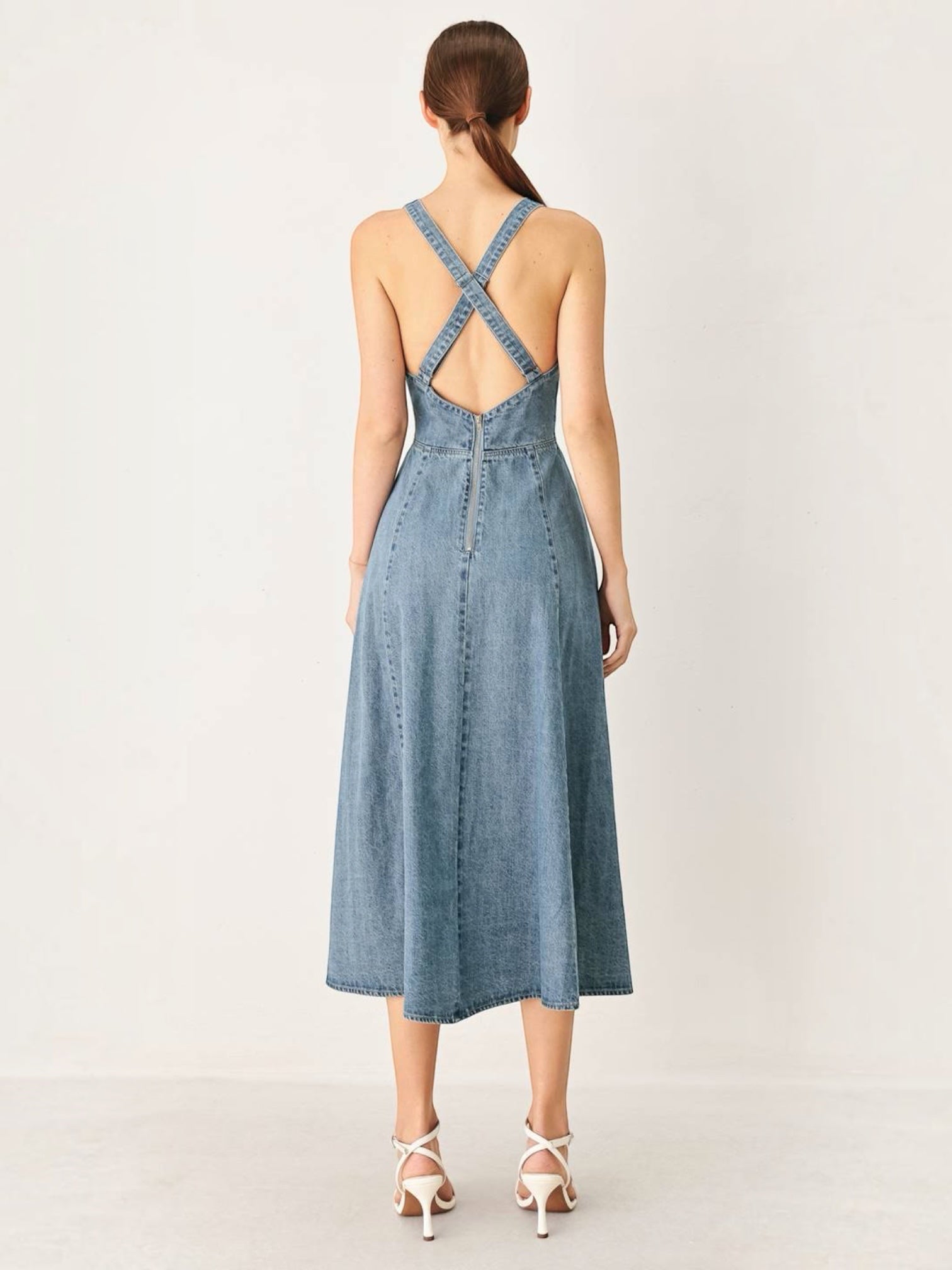 Candice Denim Midi Dress