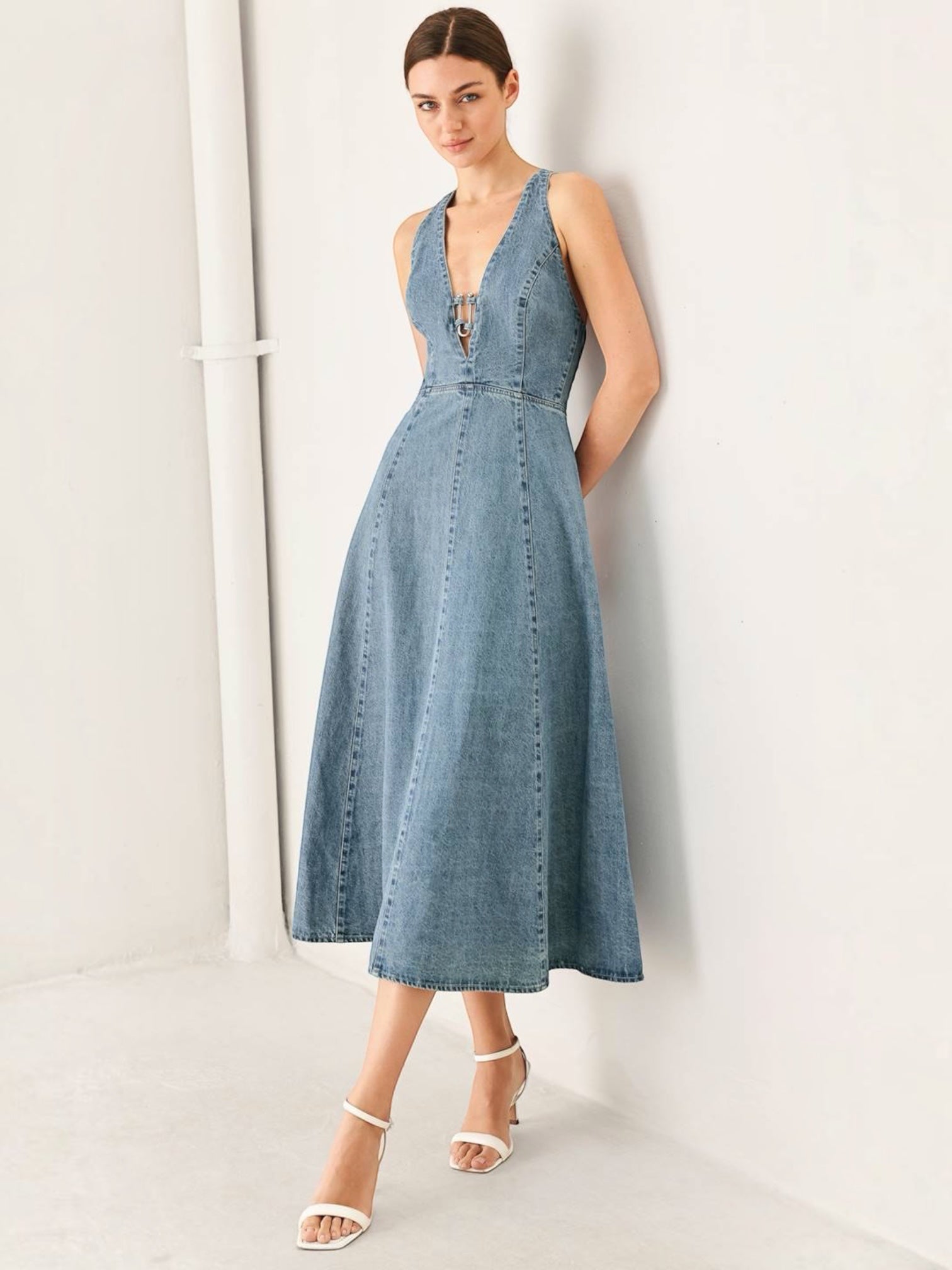 Candice Denim Midi Dress