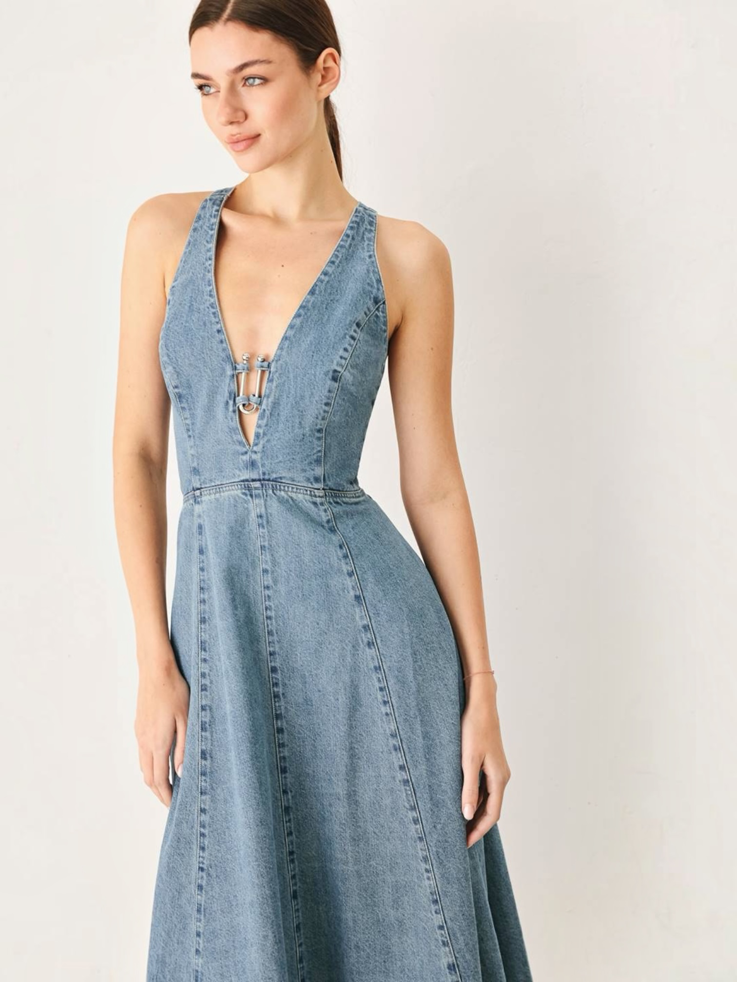Candice Denim Midi Dress