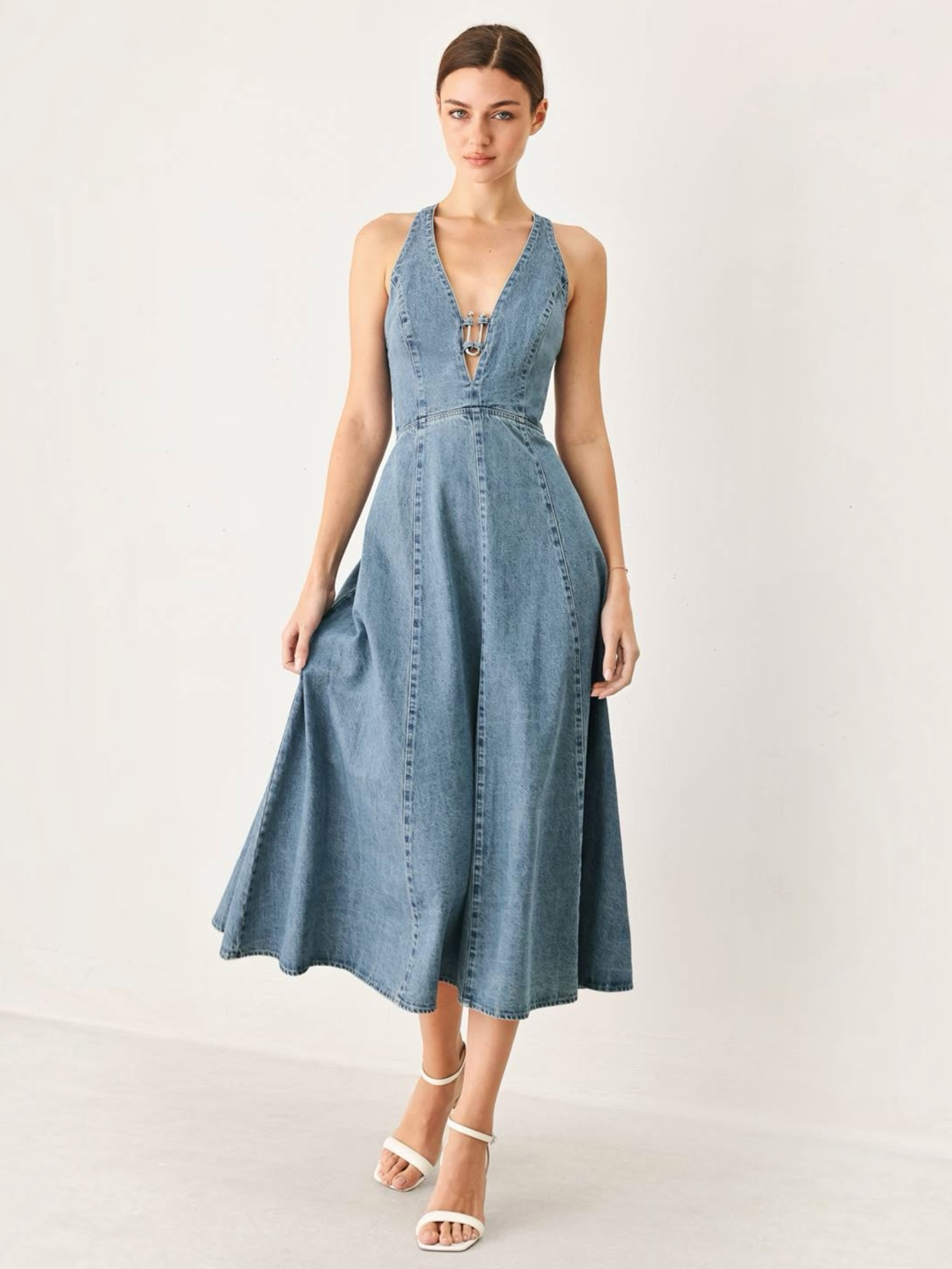 Candice Denim Midi Dress