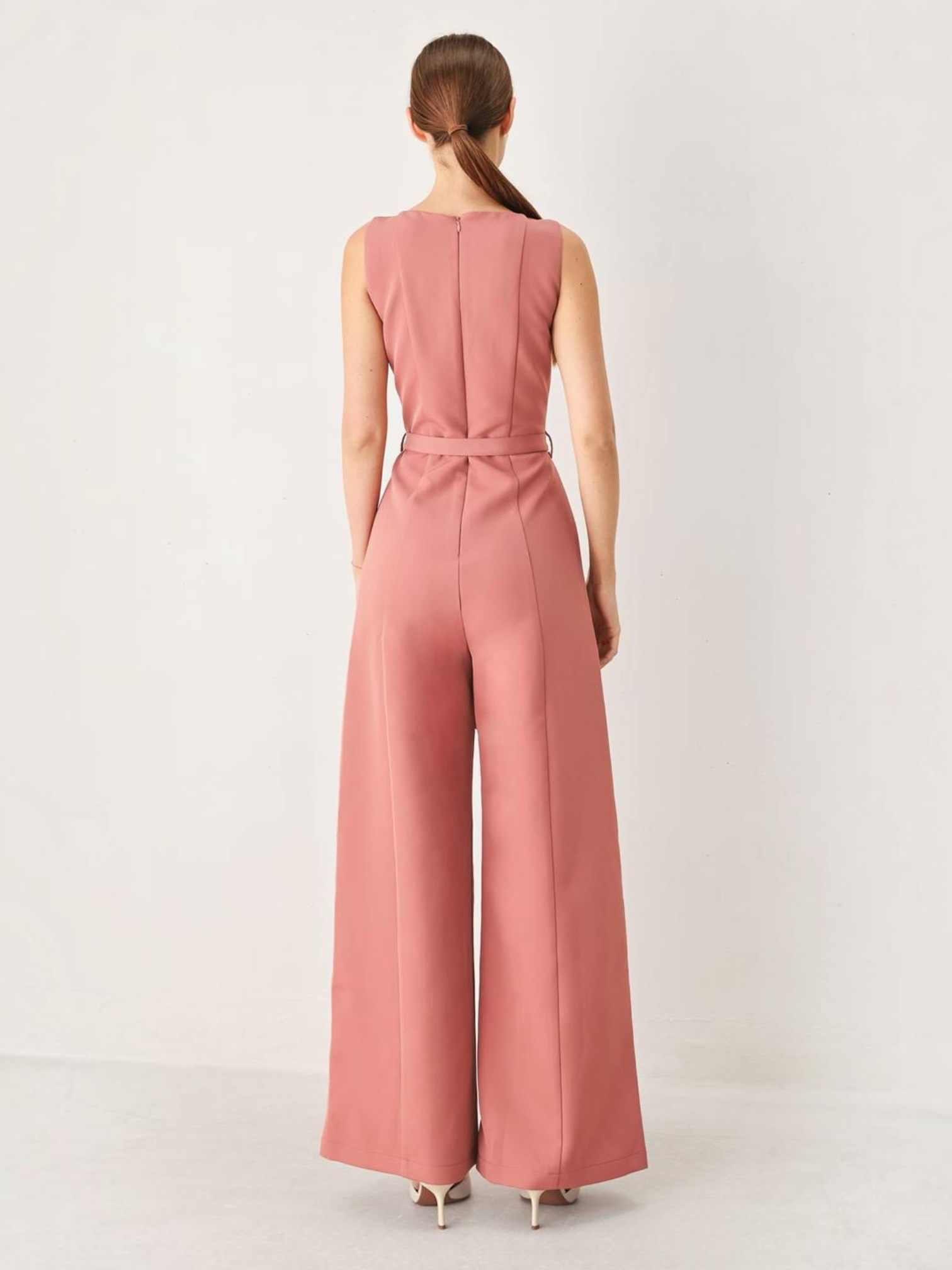 Carina Woven White Jumpsuit