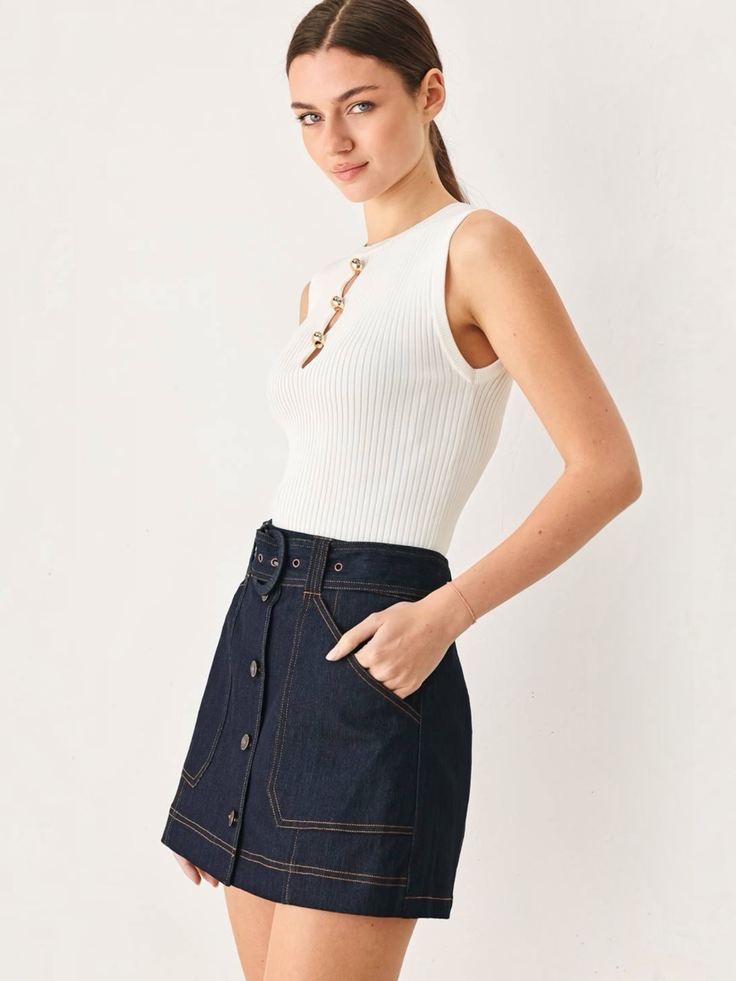 Raffaela Demin Skort