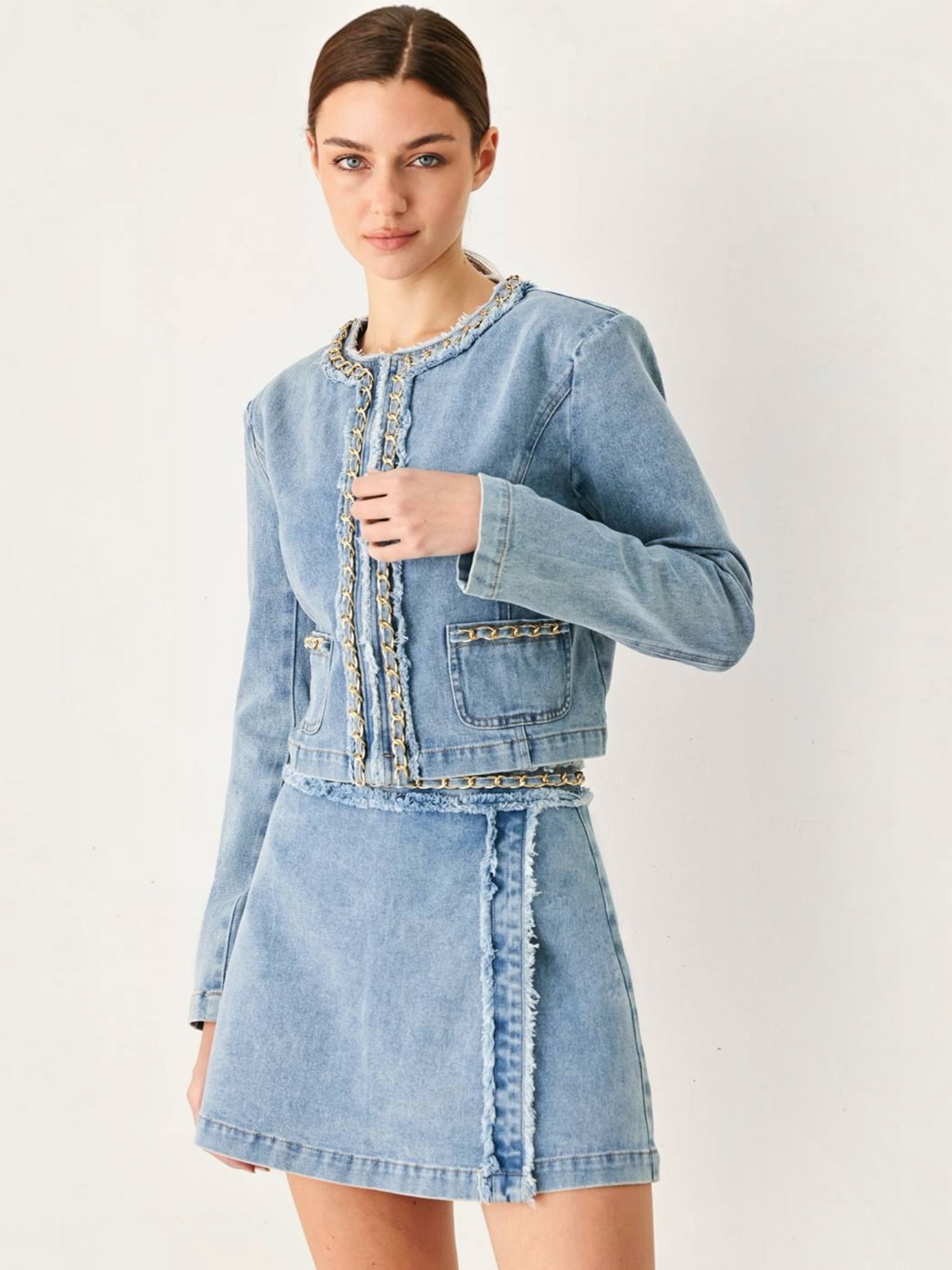 Amanda 2 Piece Denim Set
