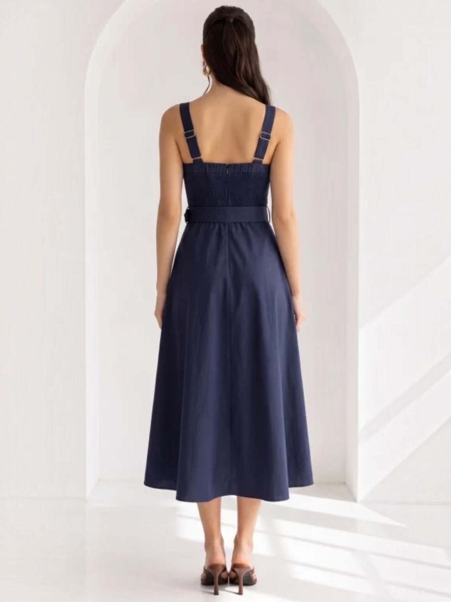 Amber Midi Navy Dress