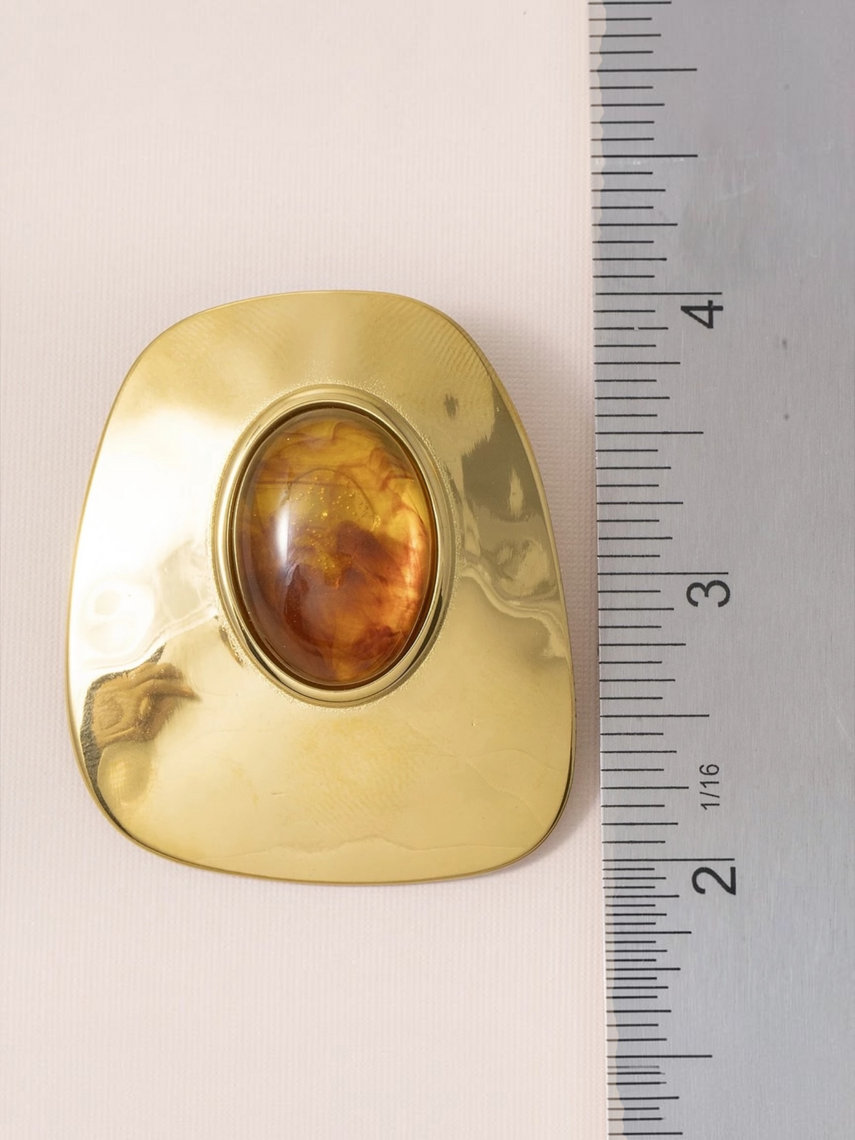 Gold Dipped Tortoise Resin Statement Earrings