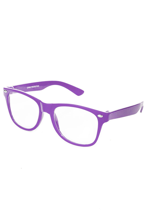 Purple Wayfarer Blue Light Filter Sunglasses