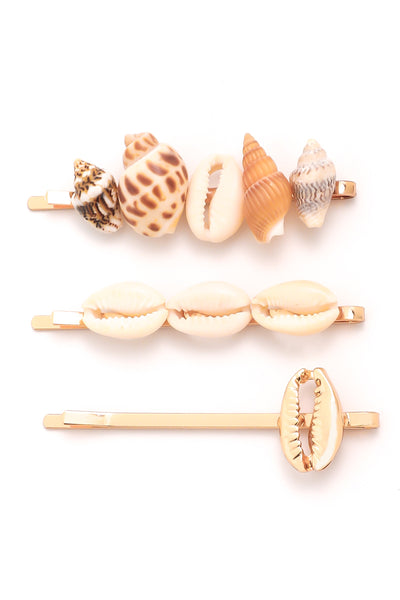 Assorted Seashell Hair Pins