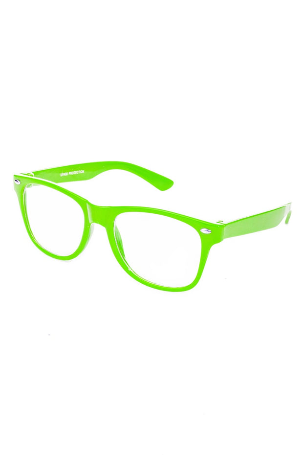 Green Kids Wayfarer Blue Light Filter Sunglasses